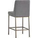 Leighland 38 inch Dark Grey Counter Stool